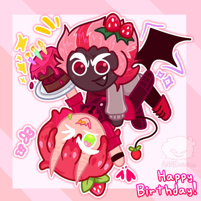 Strawberry cookies